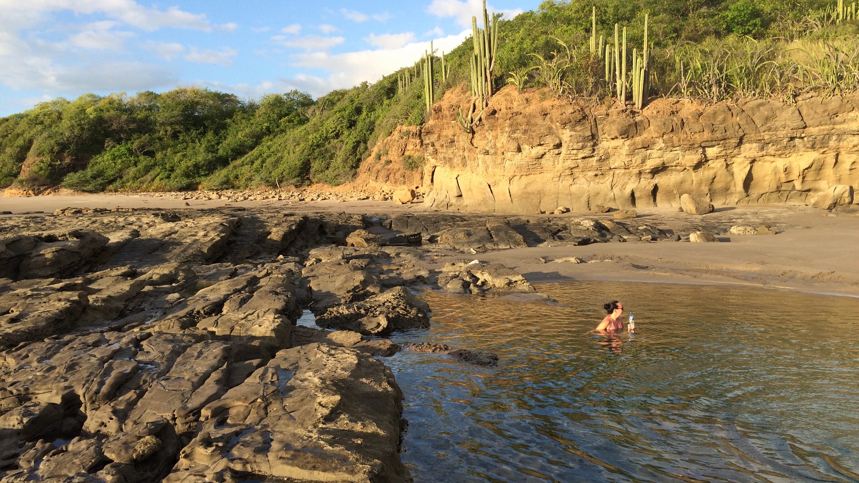 Watching the sun set, of course.