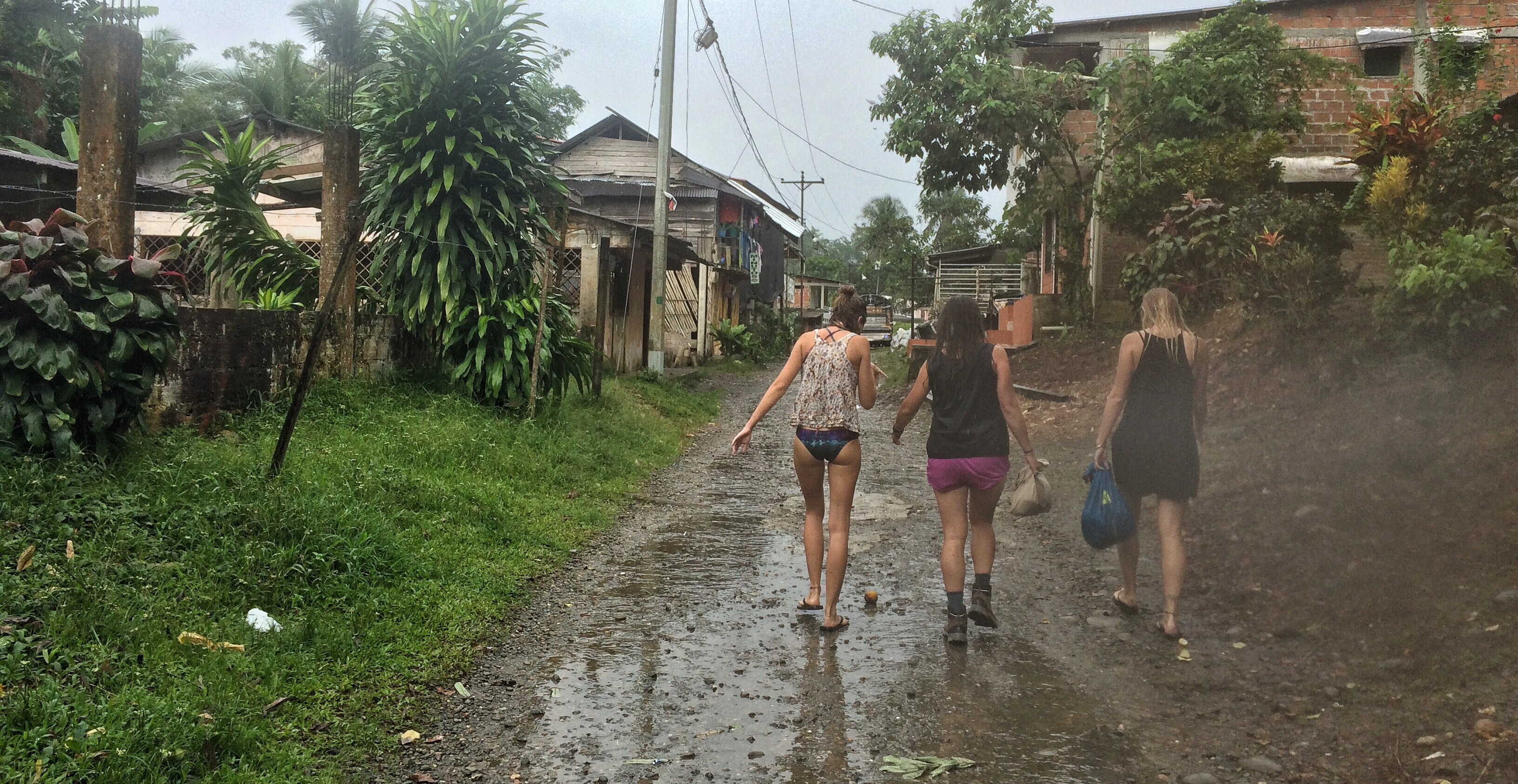 It rained all night.